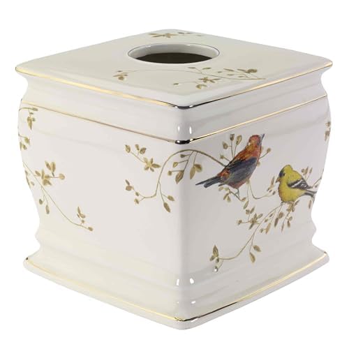 Avanti Linens tissue box cover on kitchen counter adds subtle sophistication.