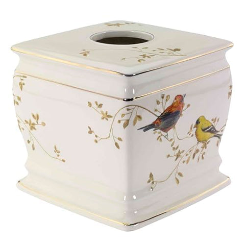 Avanti Linens tissue box cover on kitchen counter adds subtle sophistication.