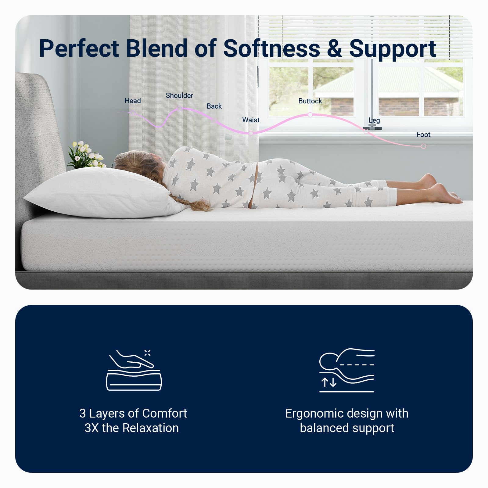 Avenco mattress ready for easy setup on frame or floor.