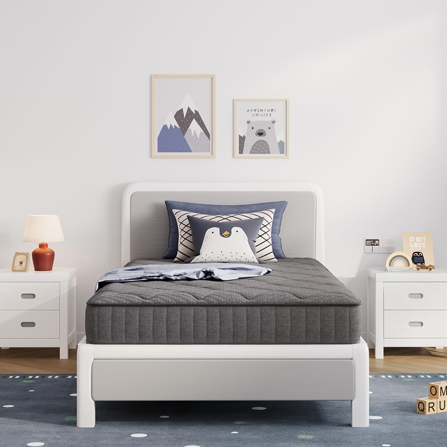 Avenco twin mattress in a box showcases easy delivery and compact packaging
