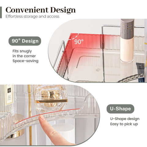 Aveniee bathroom countertop storage organizer on dresser or vanity