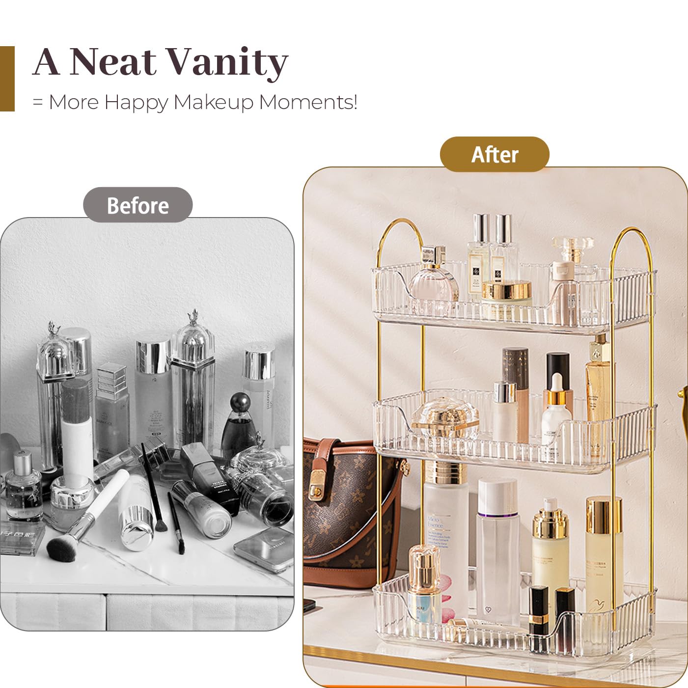 Aveniee clear acrylic close-up showcases crystal clarity and easy wipe-clean surface.