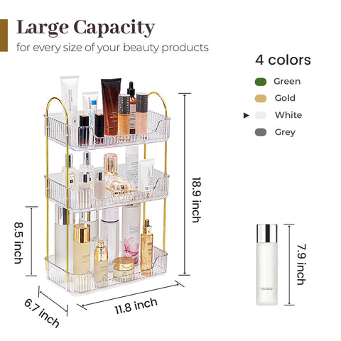 Aveniee open shelves display vertical storage for quick daily access.