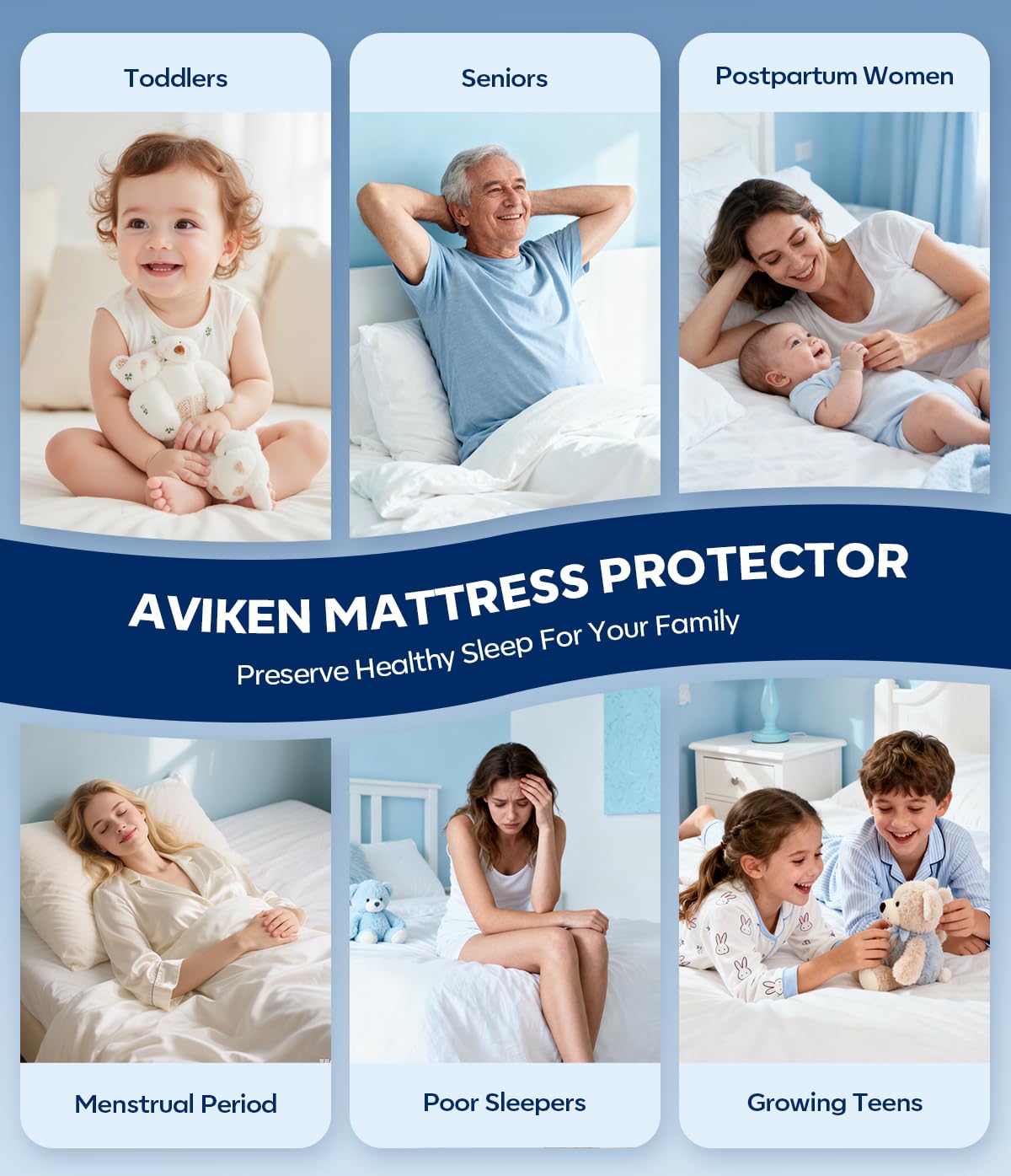 AVIKEN OEKO-TEX certified label on packaging or fabric.