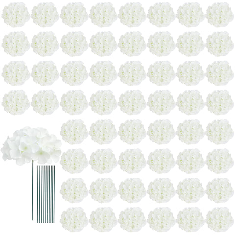 AVIVIHO white hydrangea bouquet head for elegant wedding decor