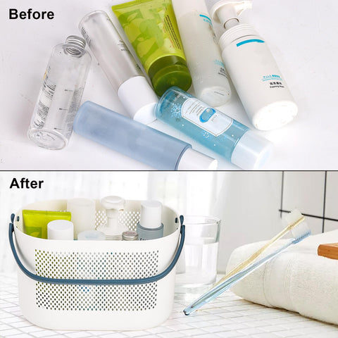 AVLA stackable design saves space in bathrooms kitchens and closets.