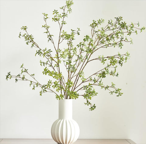 Avoeco artificial greenery stems 47in enkianthus branch for lifelike centerpiece decor.