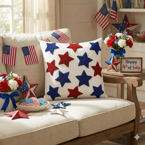 AVOIN colorlife tufted pattern linen cushion cover adds texture to sofas