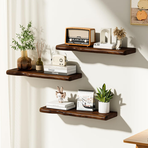 Avytronx hidden bracket system for a seamless, sturdy wall shelf appearance.