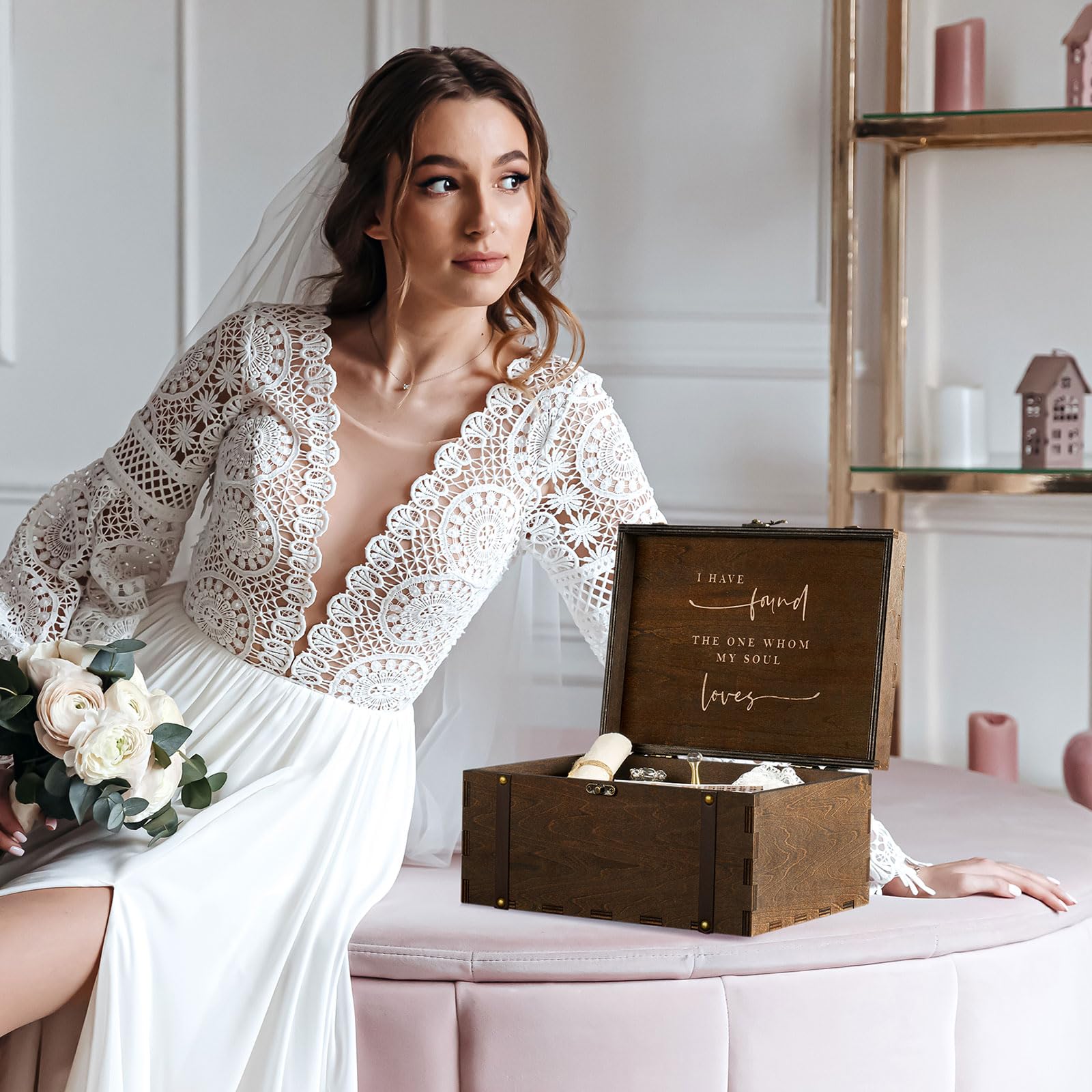 AW BRIDAL personalized engraving options include name, initials, or date.