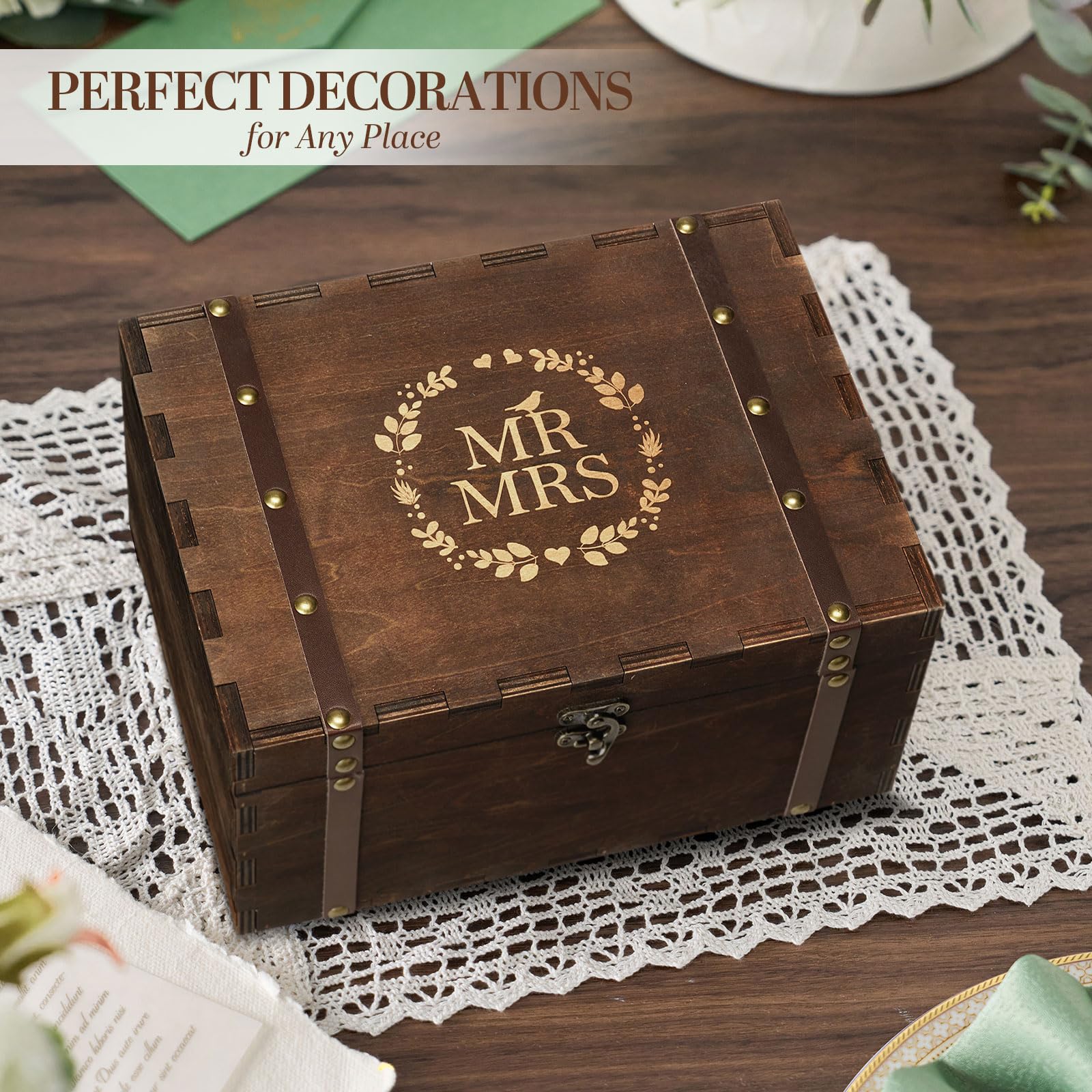 AW BRIDAL regular size box fits jewelry, photos, and keepsakes neatly.