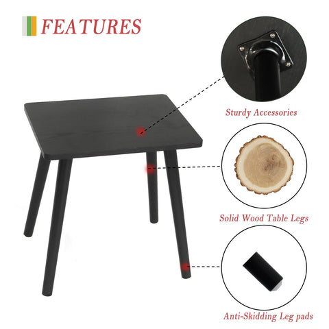 AWASEN compact end table installs in minutes with no tools.
