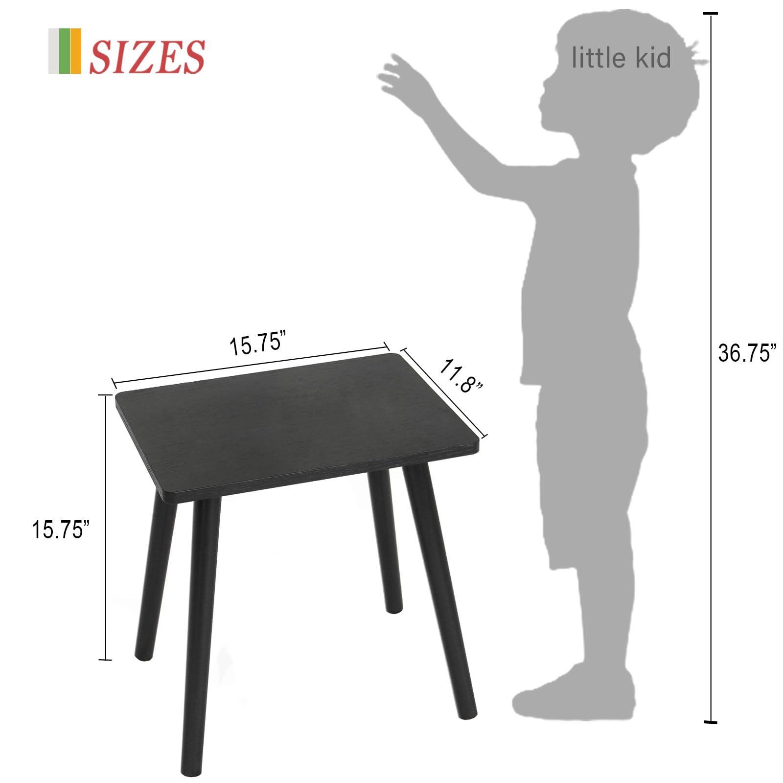 AWASEN small table uses non-slip pads to protect floors.