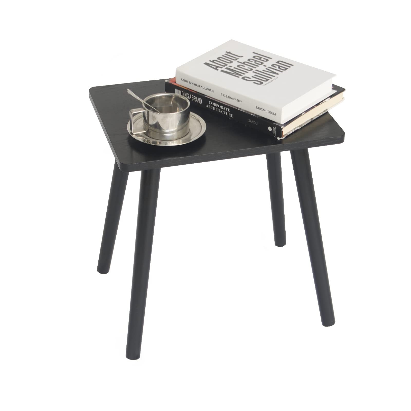 AWASEN side table with solid wood legs provides sturdy support for the living room.
