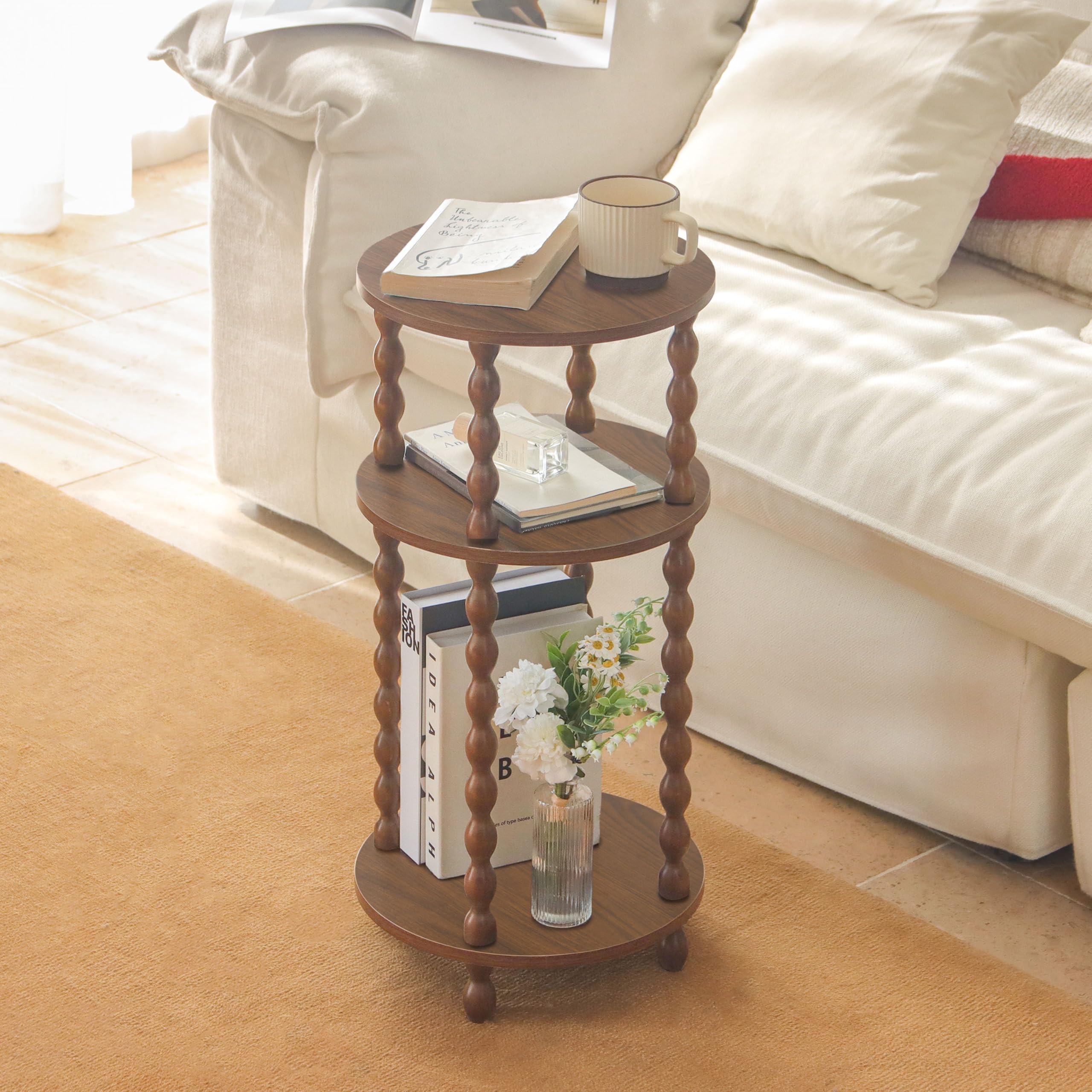 AWASEN end table in living room setup beside sofa for convenient access