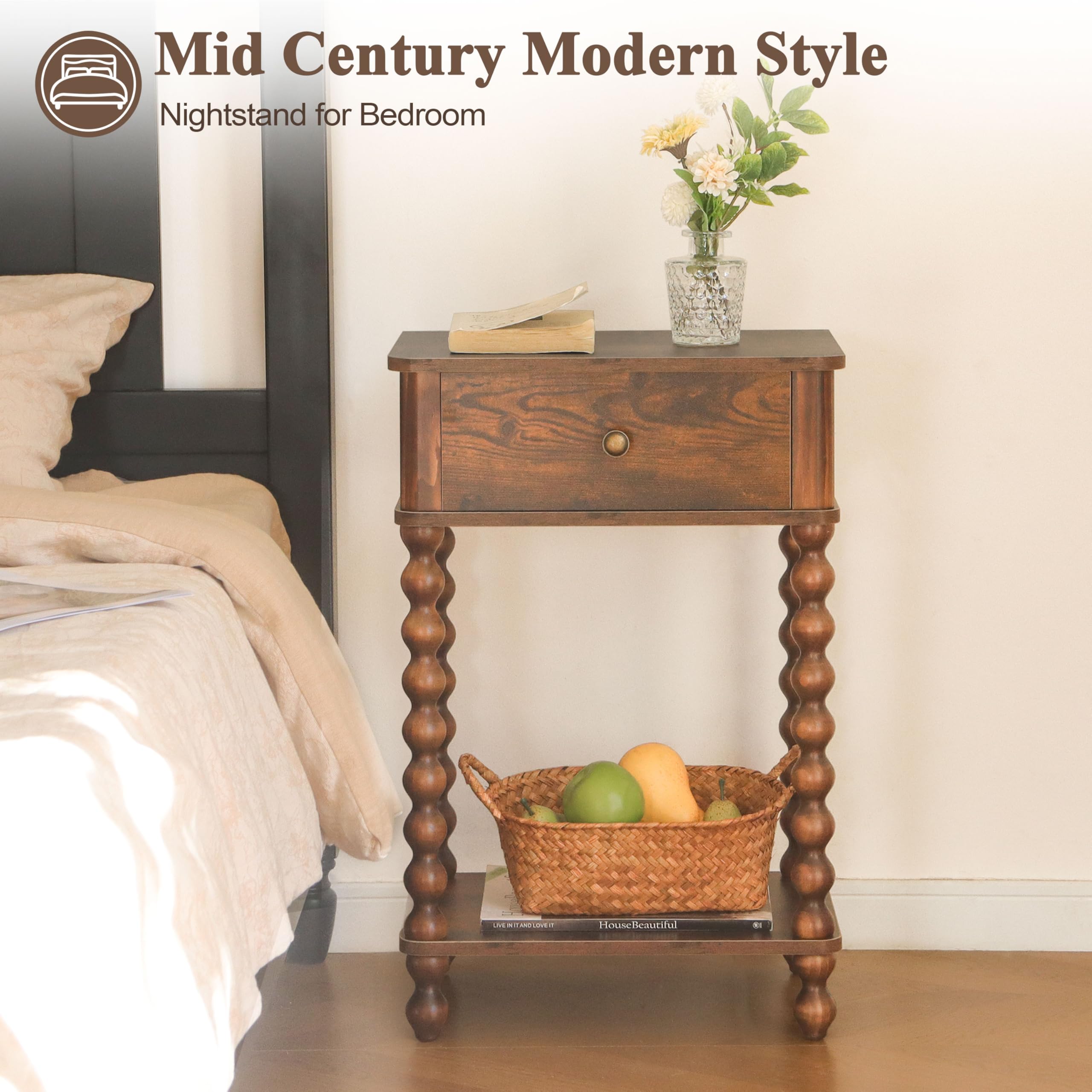 AWASEN Nightstand assembly guide for quick setup