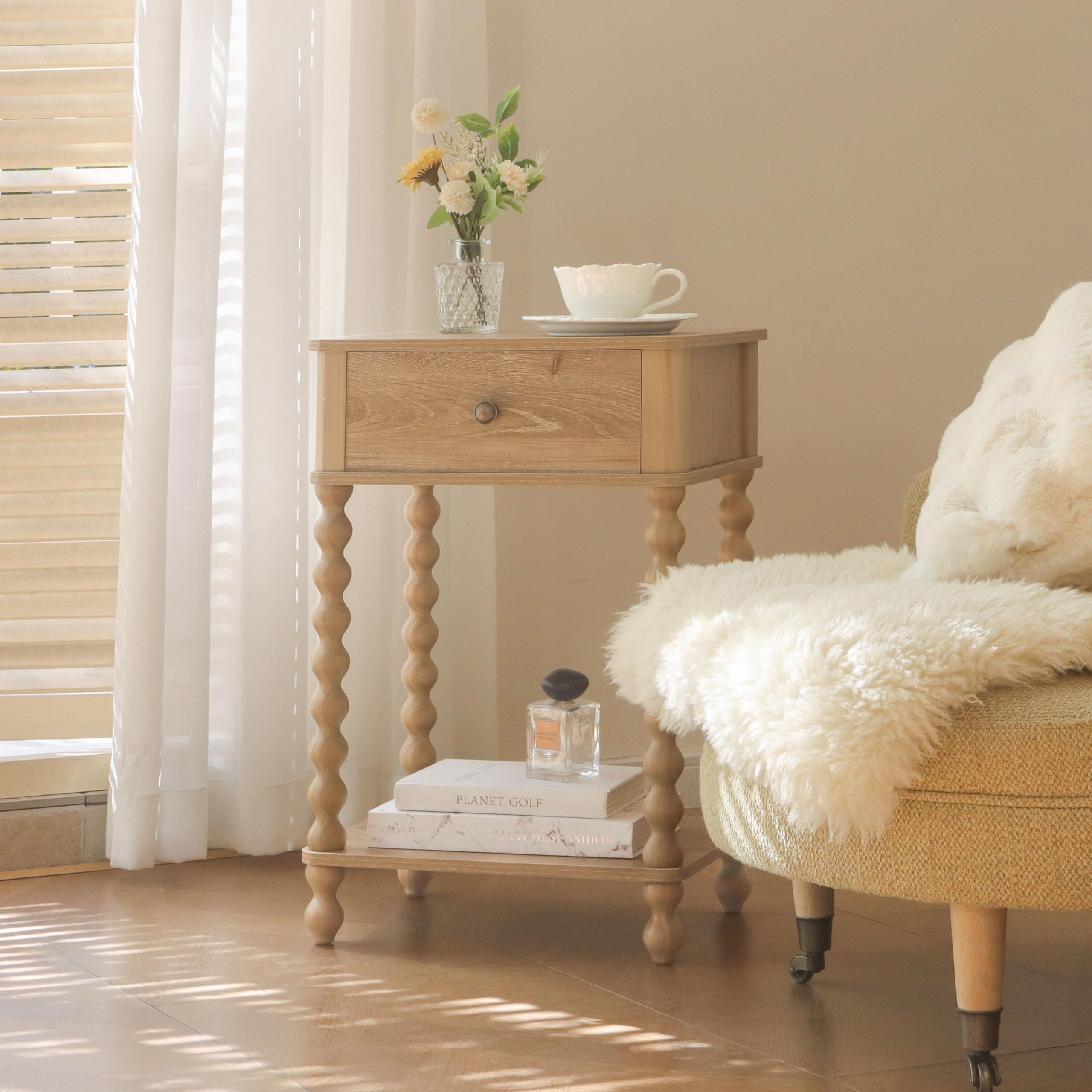 AWASEN versatile end table for bedroom, living room, or office