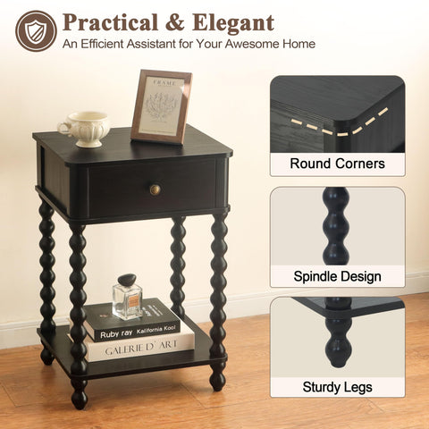 AWASEN open lower shelf for books or decor items