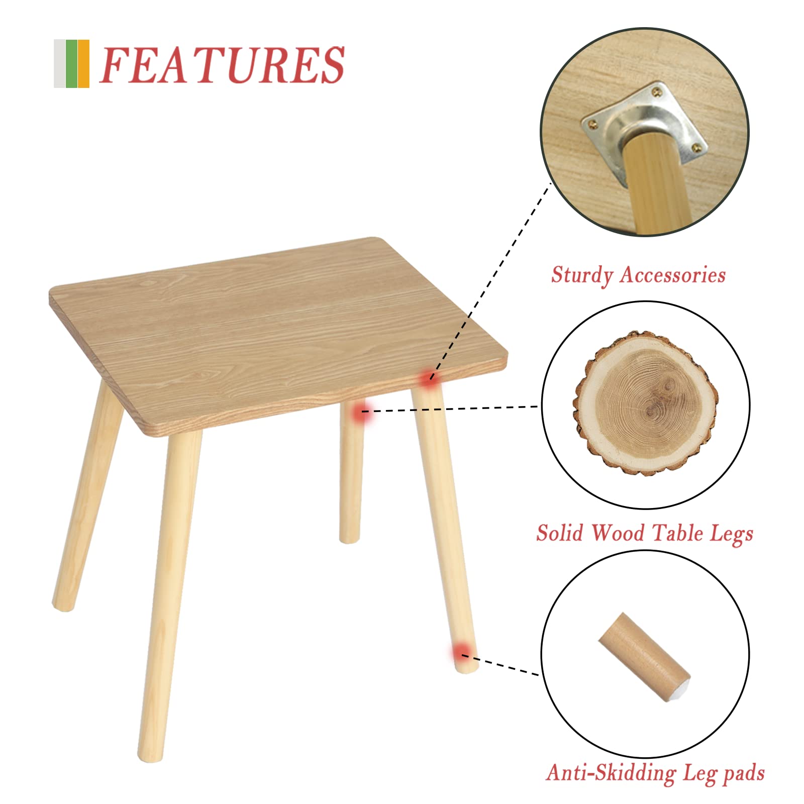 AWASEN side table demonstrates quick assembly with no tools required.