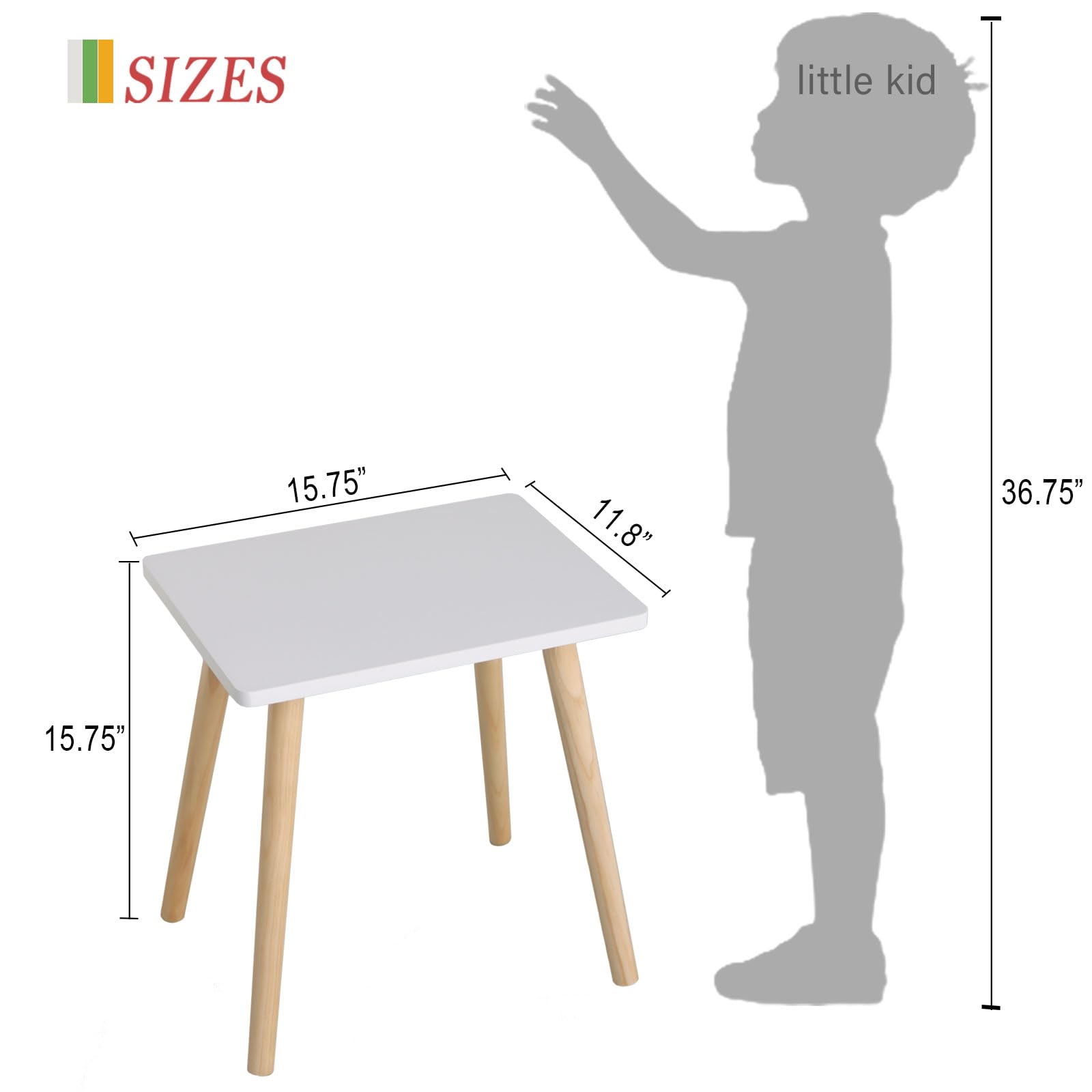 AWASEN multipurpose table suitable for living room, bedroom, or balcony.