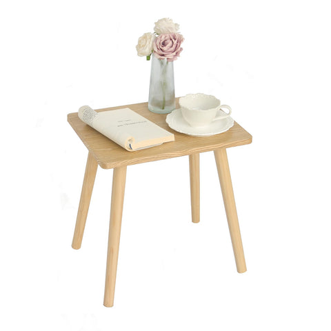 AWASEN side table features non-slip pads to protect floors.