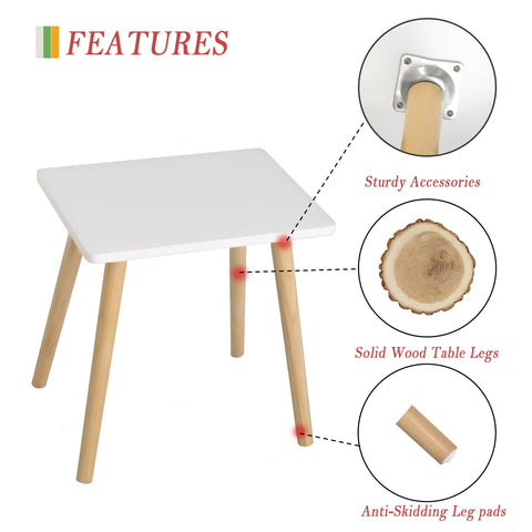 AWASEN side table features a smooth coating that cleans easily.