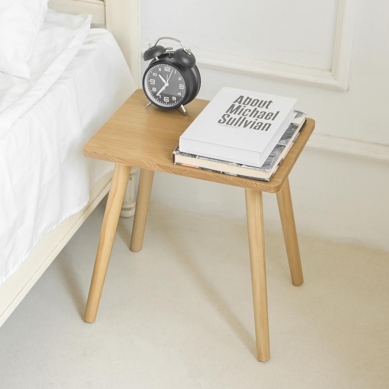 AWASEN side table displays waterproof coating and smooth finish.