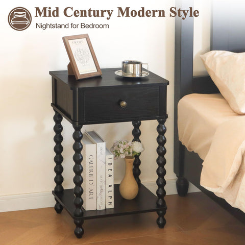 AWASEN sturdy MDF core with solid wood legs for stability