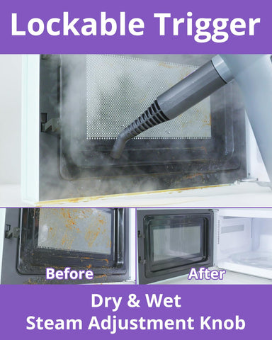 Chemical-free cleaning with high-temperature steam for home use