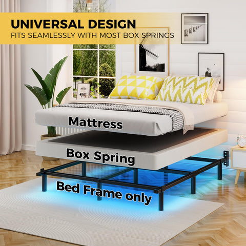 Adjustable length (75"/76"/80"/81") for flexible queen setups.
