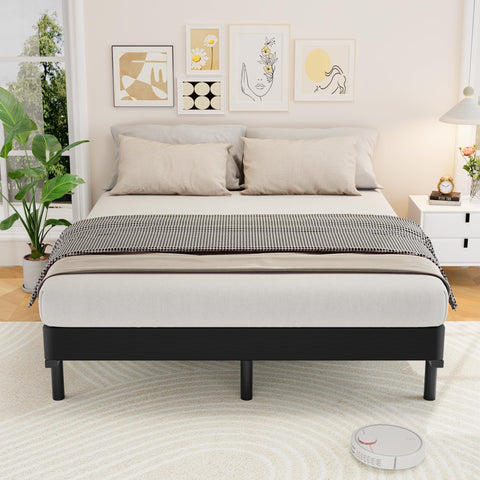 Awesofurni queen box spring in a cozy bedroom shows height balance with furniture.