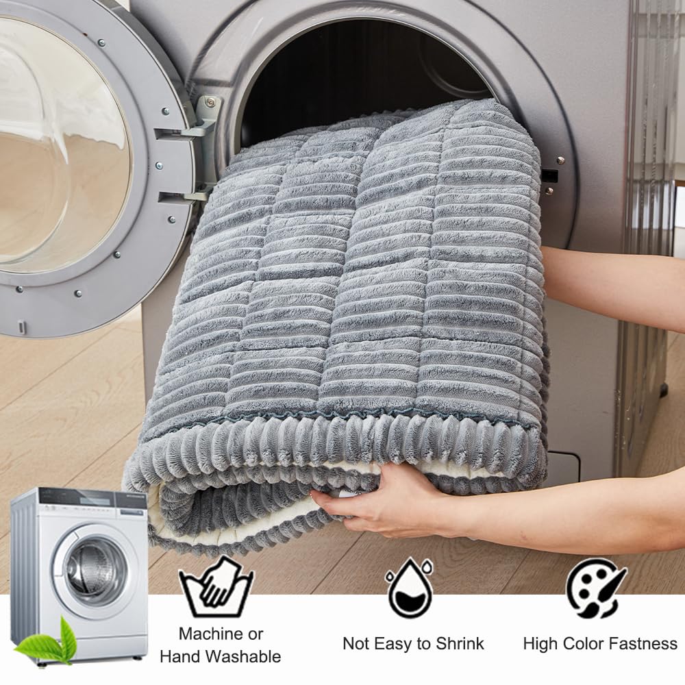 Awjcsv blue-grey sofa protector blends with decor and shields furniture.