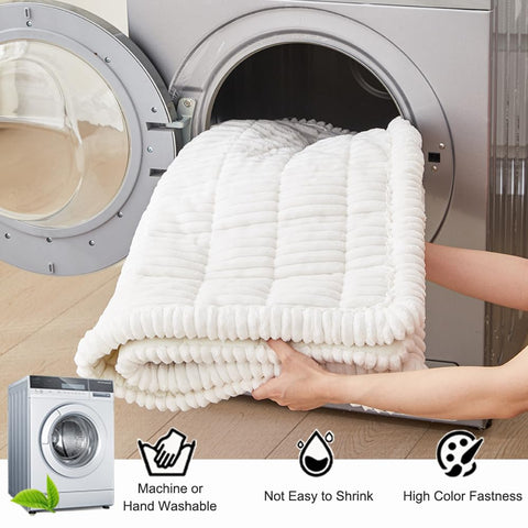Awjcsv color-fast white cover maintains bright decor after washing.