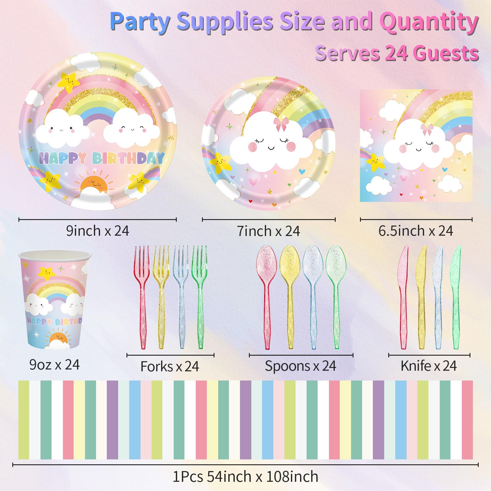 AWLZJZQA rainbow plates 7 inch ideal for kids’ meals at celebrations.