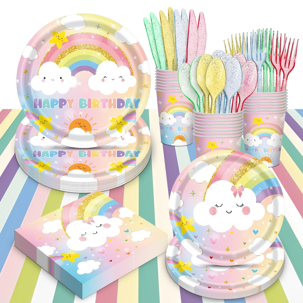 AWLZJZQA rainbow plates 9 inch showcase vibrant color for easy party serving.