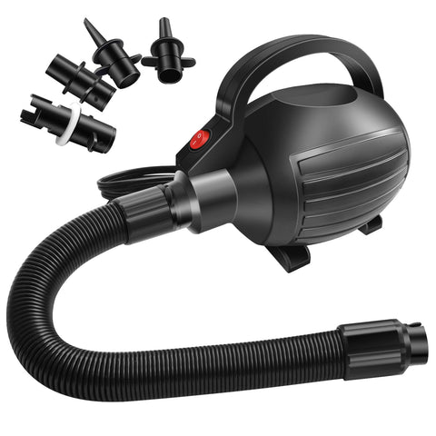 AWSUM 600W air pump inflates inflatable gym mats quickly and easily.