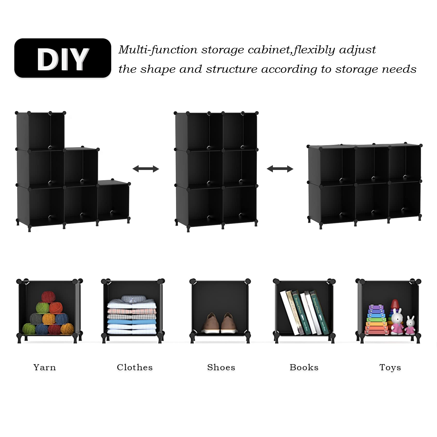 AWTATOS bedroom closet organization showing tidy, accessible storage