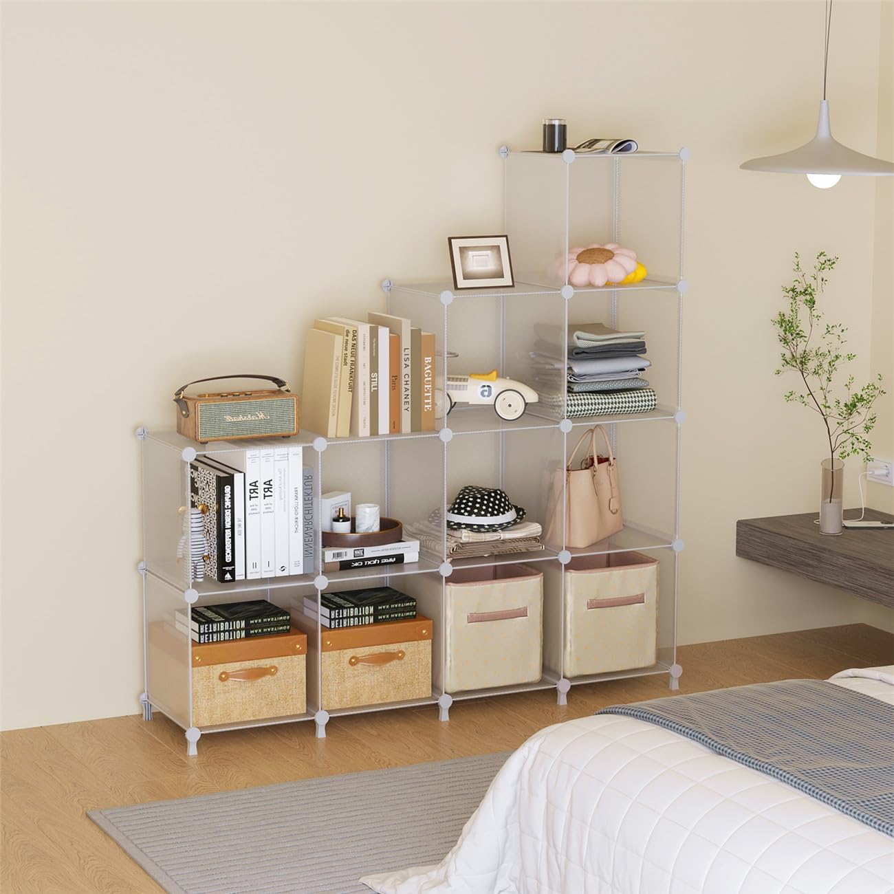 AWTATOS cube organizer sturdy connection emphasizes stable locking with ABS connectors.