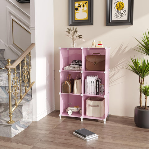 AWTATOS 6-cubes stack configuration for versatile home storage