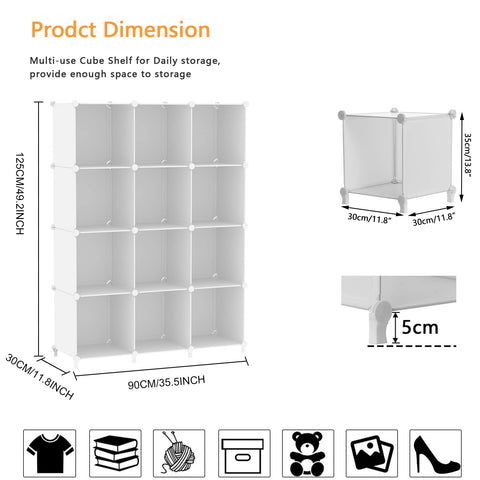 AWTATOS Cube Storage: assembled in study as bookshelf