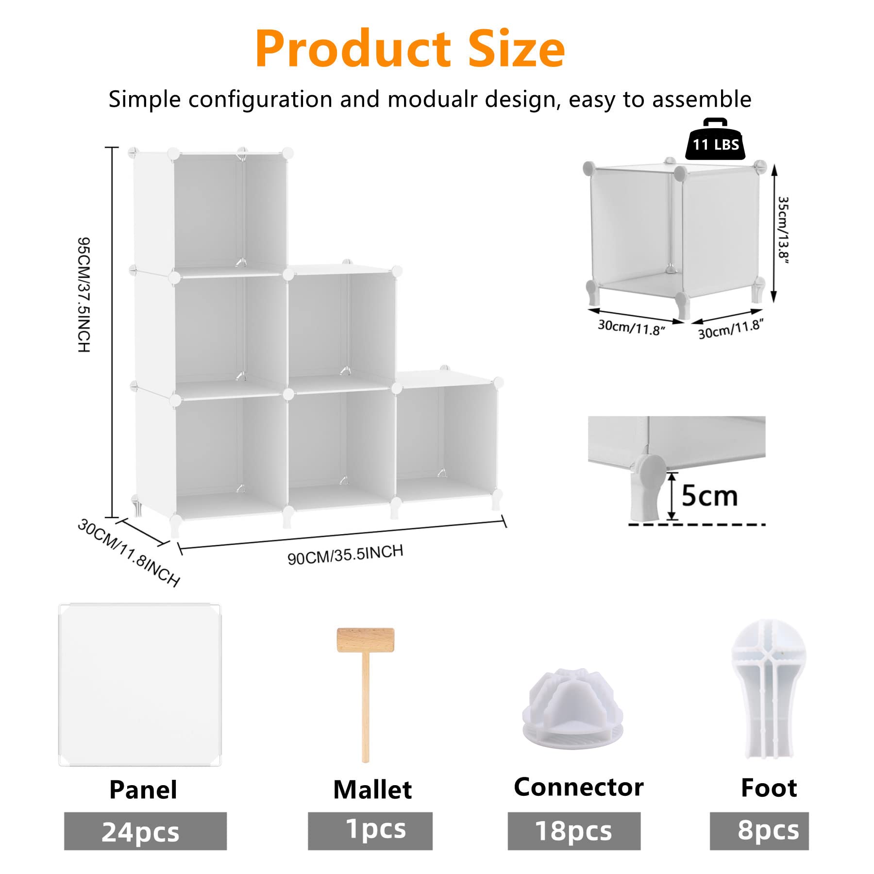 AWTATOS cube storage used as bookshelf and display rack for décor.