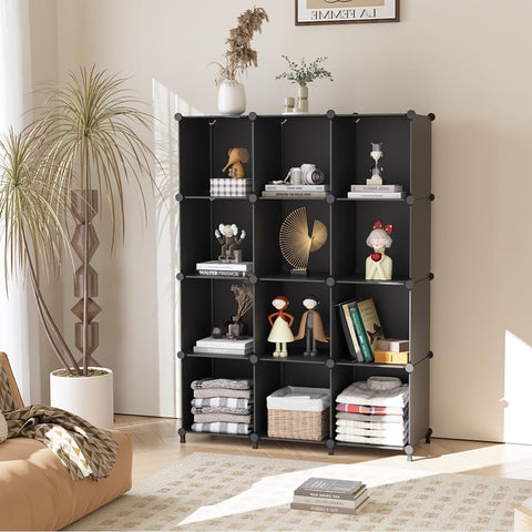 AWTATOS cube storage closet organization saves floor space with stacked units.