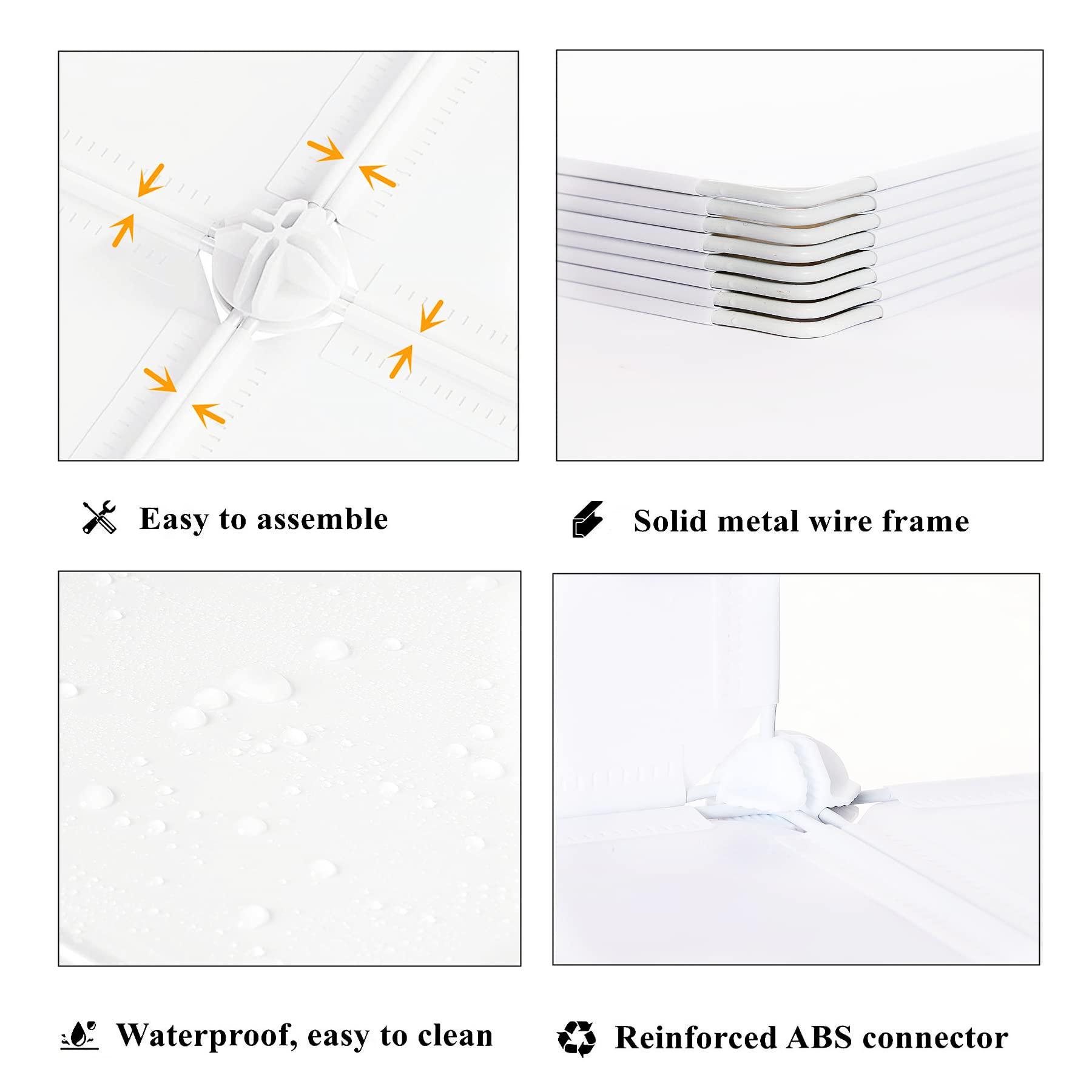 AWTATOS flat-pack shelves easy to assemble without tools.