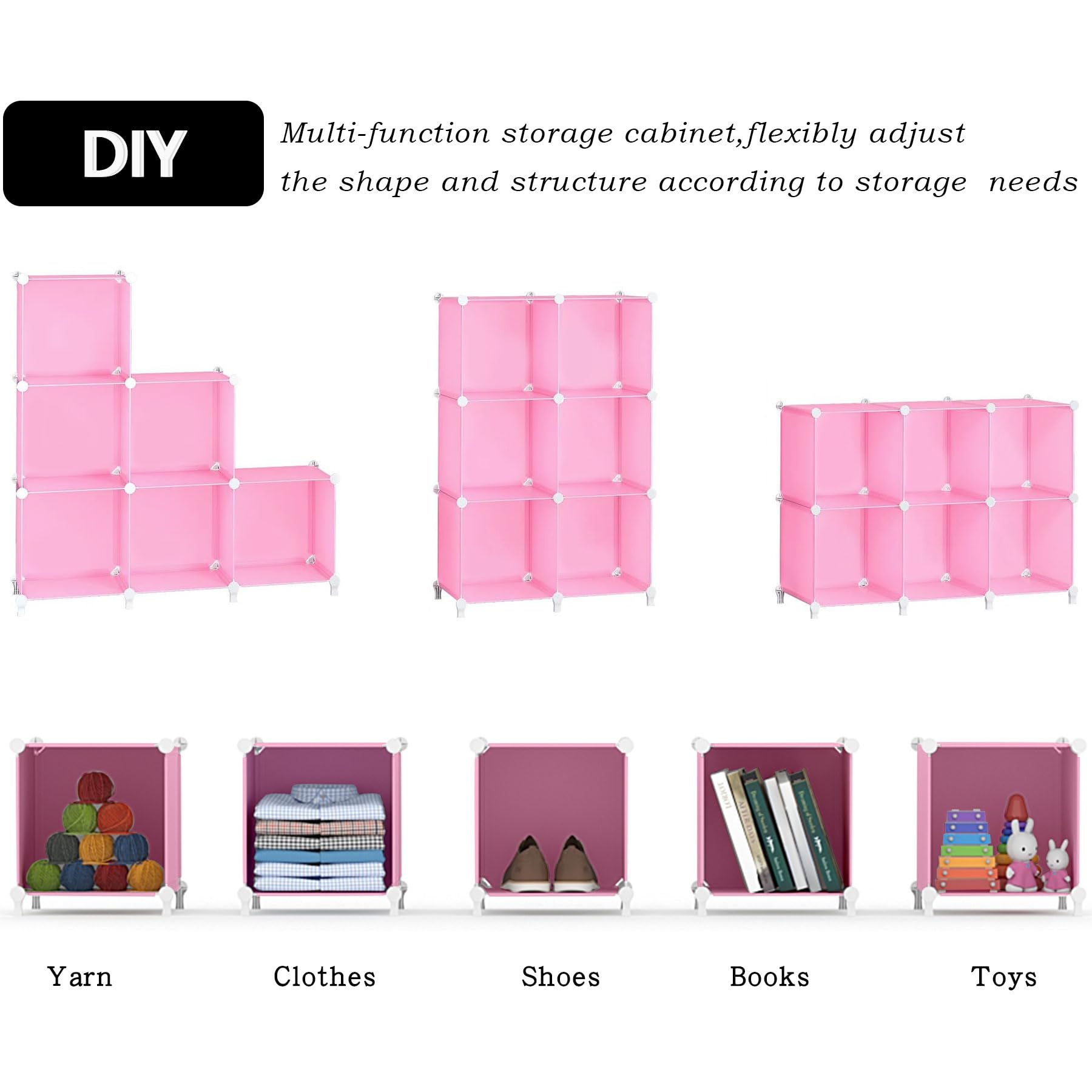 AWTATOS toy organizer cubes for kids' play area
