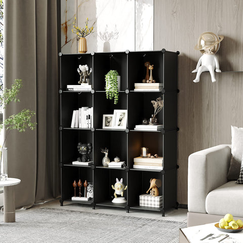 AWTATOS modular storage with metal anchors ensures secure, long-lasting stacked shelves.