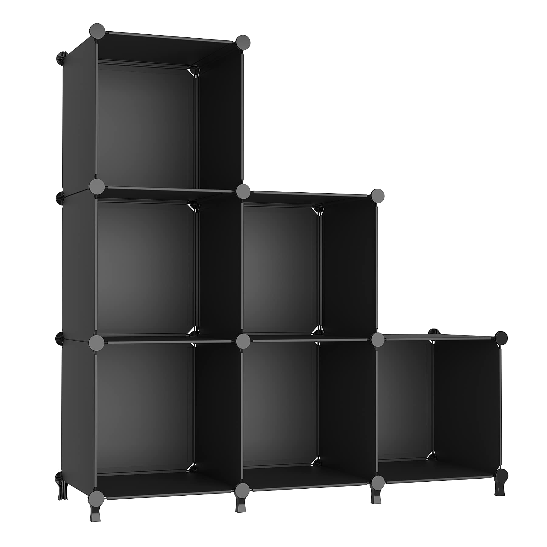 AWTATOS cube storage setup demonstrating six-cube organization for a room