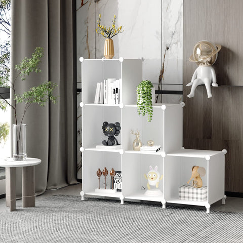 AWTATOS cube storage stack layout shows modular interlocking panels for stability.