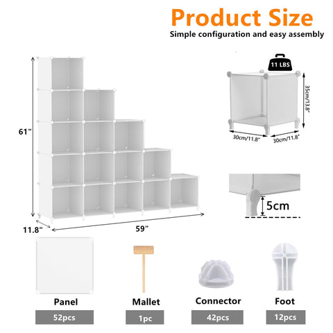 AWTATOS closet organizer in white suits bedrooms, kids rooms, and living areas.