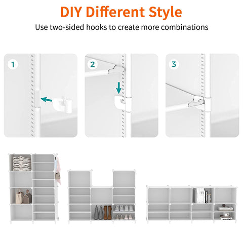AWTATOS 11-lb per cube capacity supports everyday clothes and accessories.
