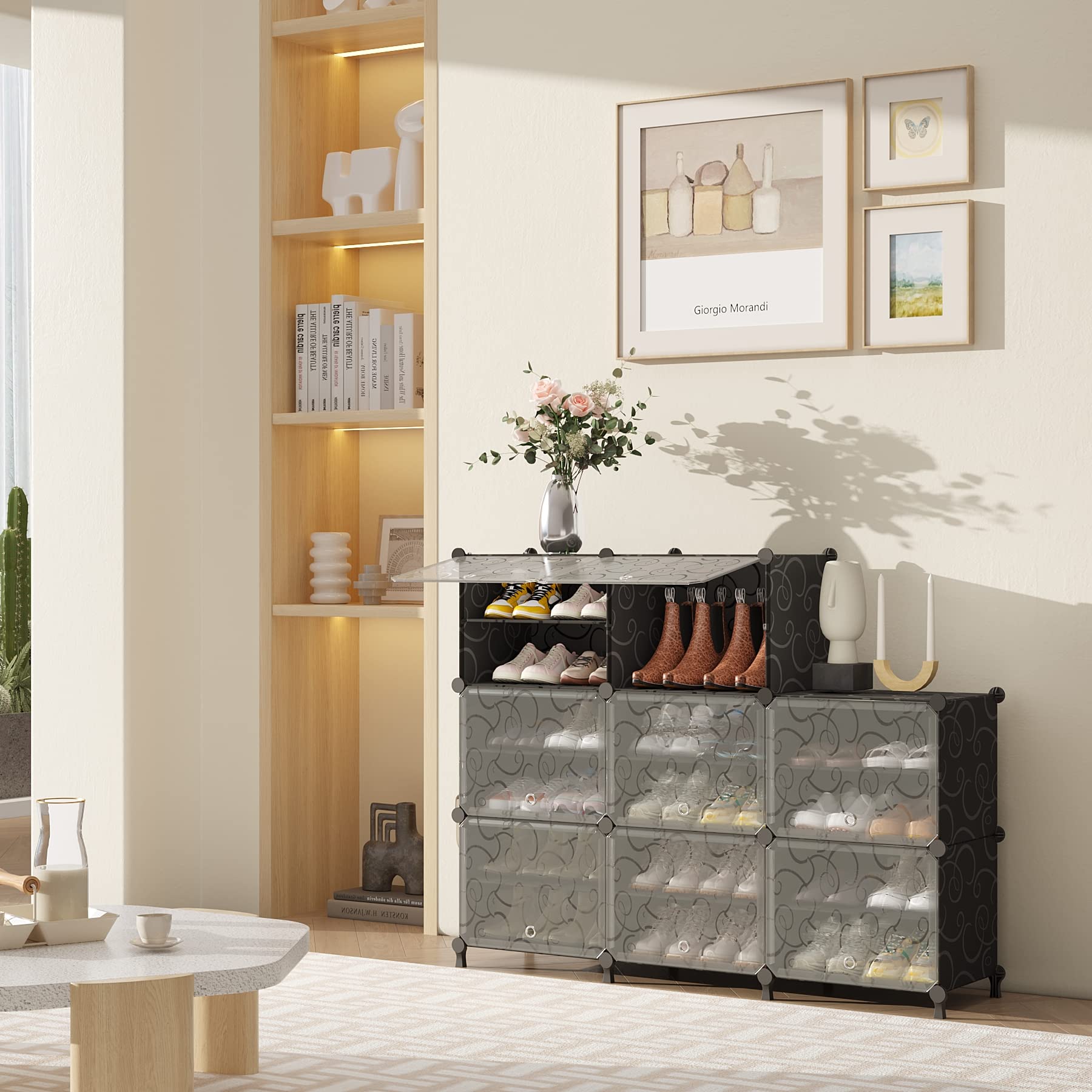 AWTATOS entryway shoe storage keeps hallway tidy and footwear organized